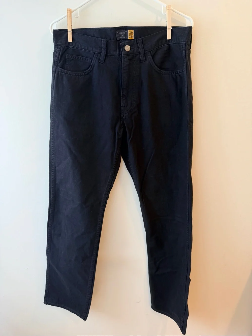 J. Crew Men's Slim Straight Jeans in Black